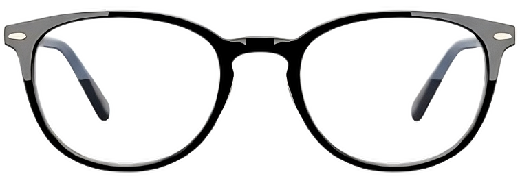 Lentes aro negro frontal